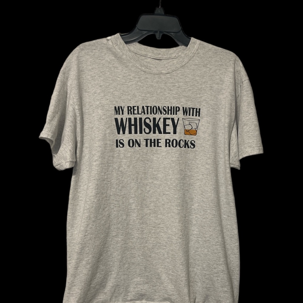 Men’s Whiskey on the Rocks Novelty T-Shirt